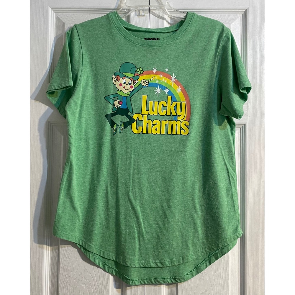 Lucky Charms Leprechaun Rainbow‎ Graphic Tee Shirt Women XL